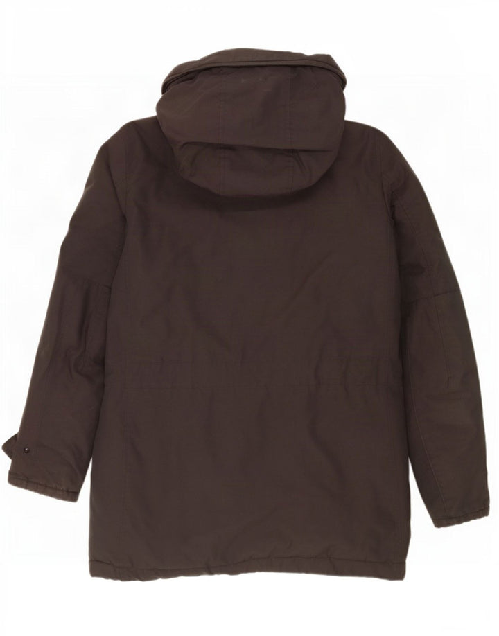 Palton căptușit cu glugă pentru bărbați Woolrich UK 36, bumbac gri mic