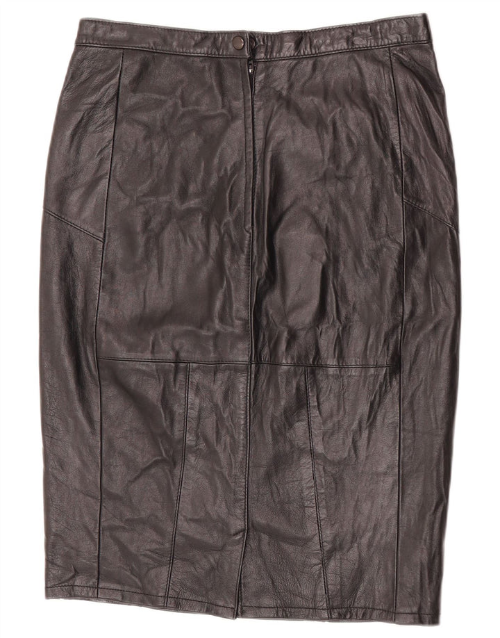 Fusta din piele pentru femei VINTAGE W30 Medium Black