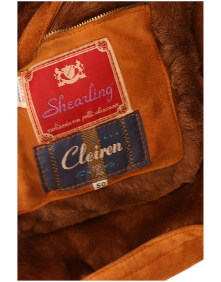 Palton din shearling pentru bărbați Cleiren IT 50 mare, bej, din shearling