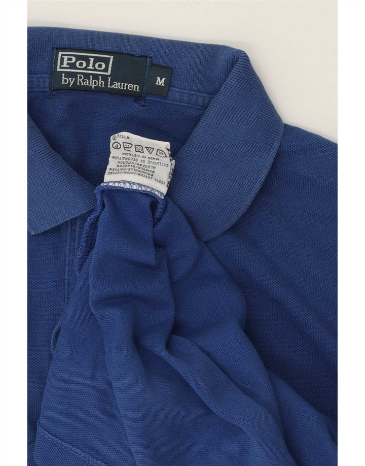 Cămașă polo Polo Ralph Lauren pentru bărbați, bumbac albastru mediu