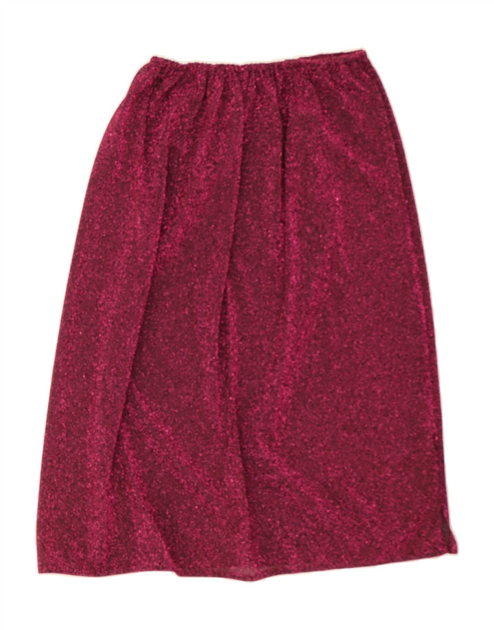 VINTAGE Womens A-Line Skirt W34 Large  Pink Flecked Vintage Vintage and Second-Hand Vintage from Messina Hembry 