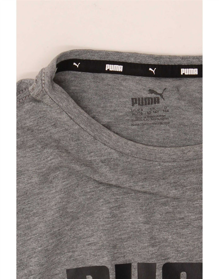 Tricou grafic Puma pentru băieți Top 13-14 ani gri