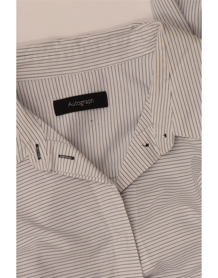 Rochie cămașă cu autograf pentru femei Marks & Spencer UK 14 Medium White Striped