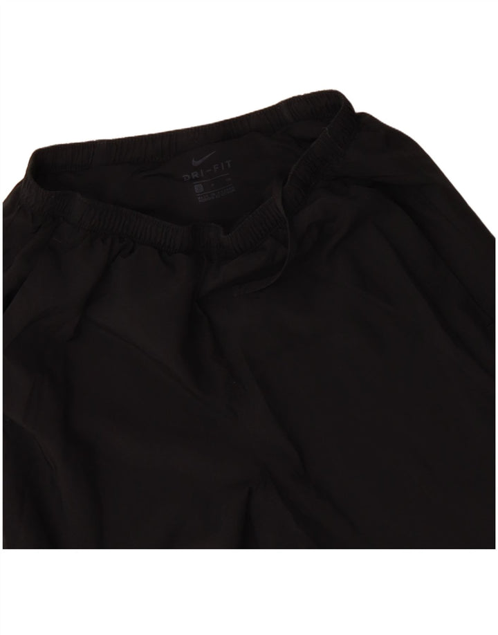 Pantaloni scurti sport NIKE Dri Fit pentru femei UK 8 Small Negru Poliester