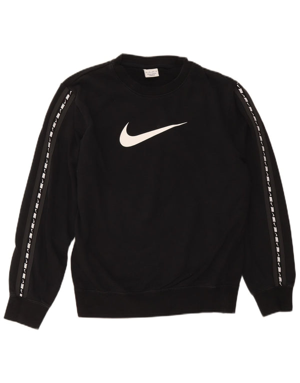 Pulover grafic pentru bărbați Nike XS bumbac negru
