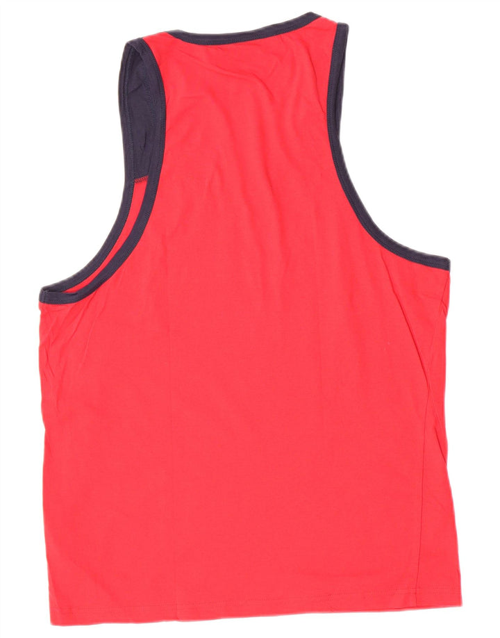 Bluză cu vestă grafică pentru bărbați Fila, roșu mediu, bumbac color bloc
