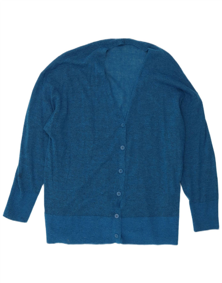 Pulover cardigan supradimensionat pentru femei Zara Marea Britanie 10 Nylon mic albastru cu pete
