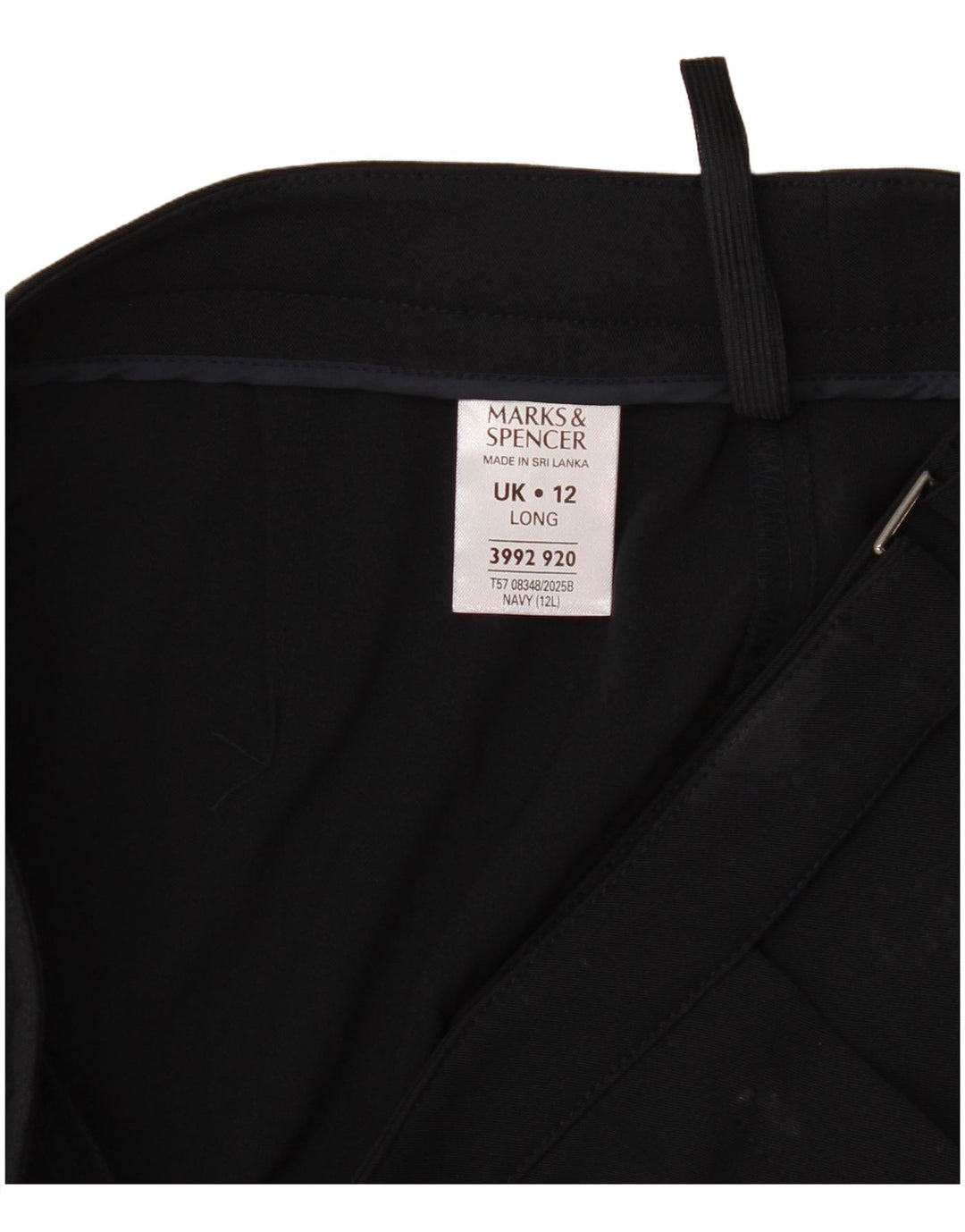 Pantaloni de costum pentru femei Marks & Spencer UK 12 Medium W32 L32 Bleumarin