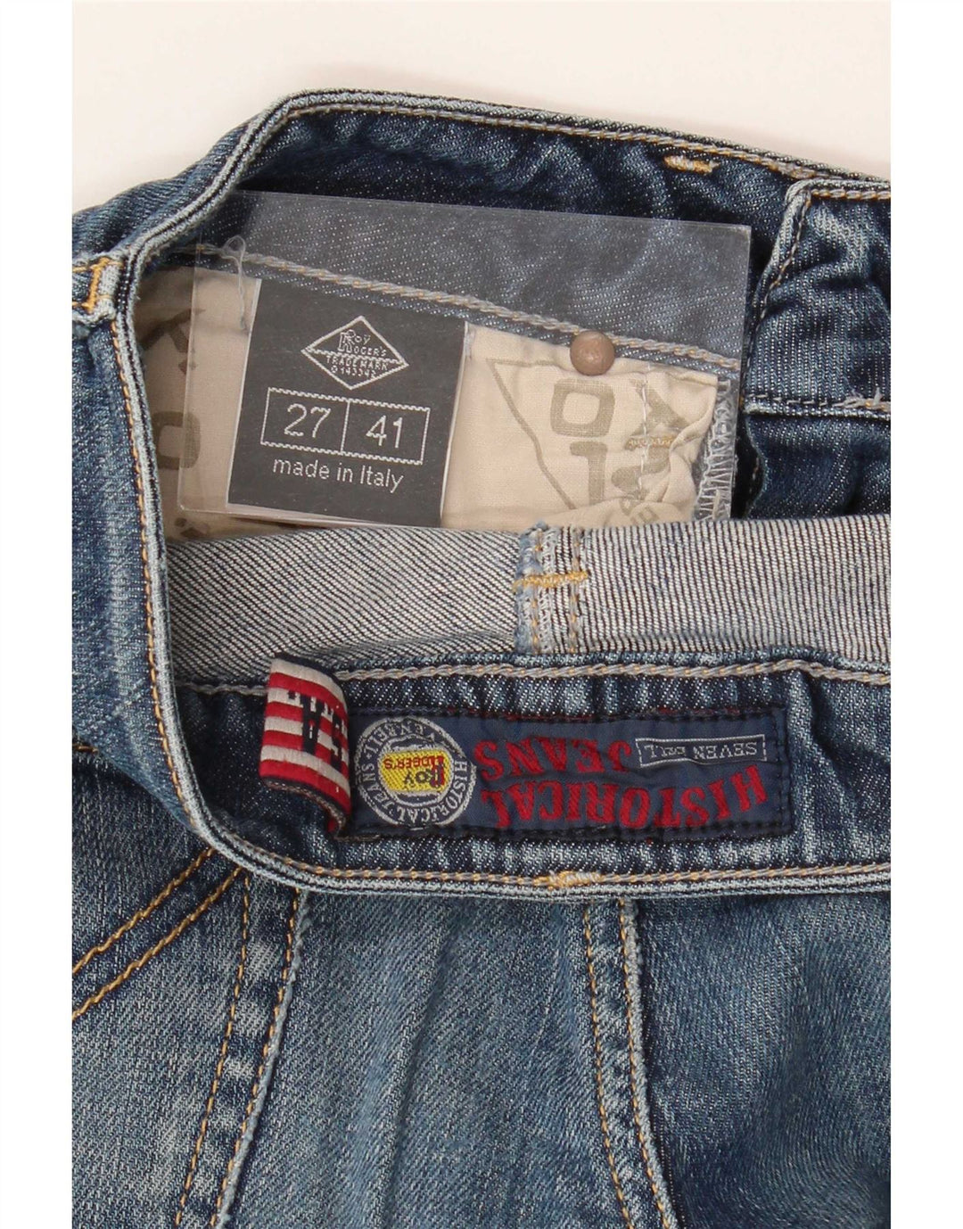 Blugi drepti pentru femei Roy Rogers W27 L29 Bumbac albastru