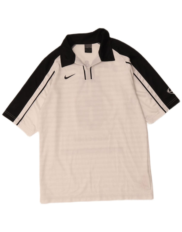 Tricou polo grafic pentru bărbați Nike Marea Britanie 36/38 Poliester color bloc alb mic
