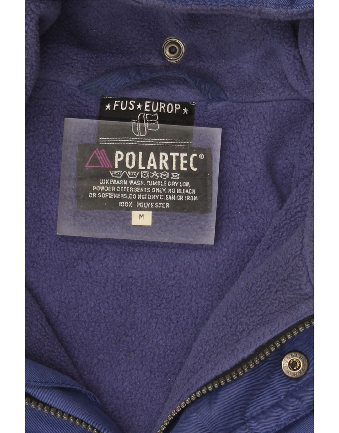 Jachetă de vânt supradimensionată Polartec pentru bărbați UK 38 Poliester albastru mediu