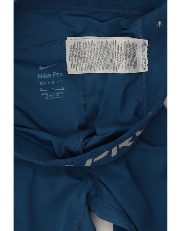 Leggings Nike Dri Fit Graphic pentru femei UK 12 Poliester albastru mediu