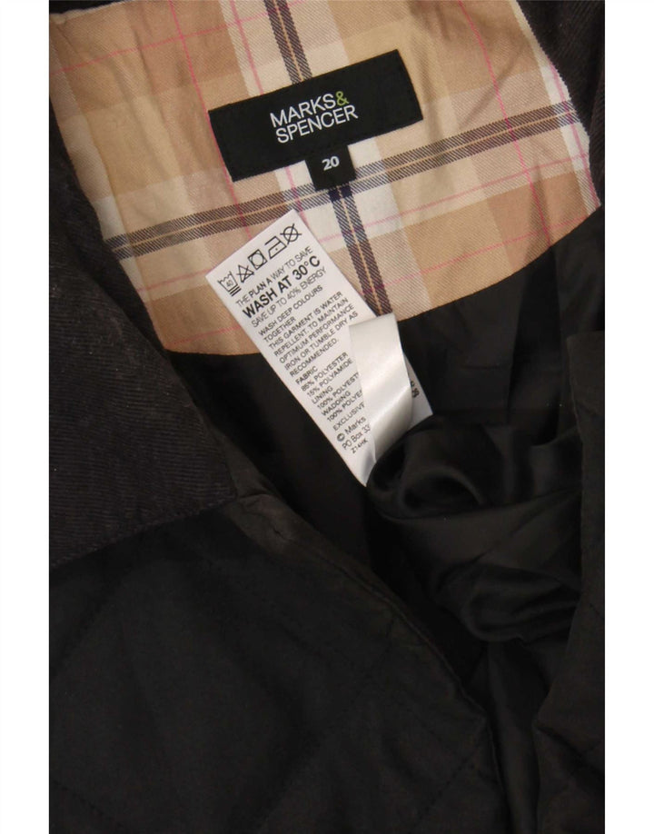 Jachetă matlasată pentru femei Marks & Spencer UK 20 2XL Poliester negru