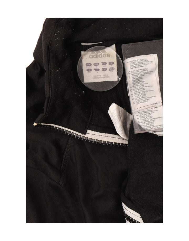 ADIDAS Mens Tracksuit Top Jacket IT 36/38 Small Black Polyester Vintage Adidas and Second-Hand Adidas from Messina Hembry 