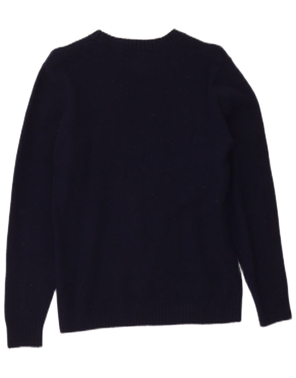 Pulover Levi's pentru damă, cu gât de barcă, UK 10, lână bleumarin mică