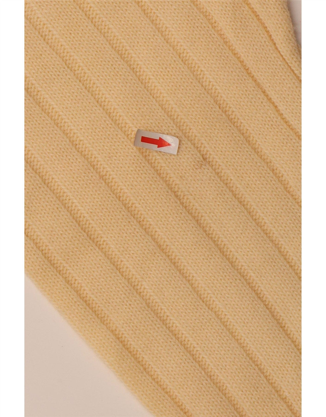 Pulover VINTAGE pentru damă cu gât roșu IT 52 2XL Lână bej