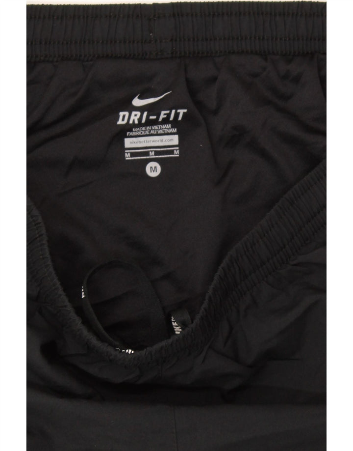 NIKE Womens Dri Fit Sport Shorts UK 14 Medium  Black Colourblock Polyester Vintage Nike and Second-Hand Nike from Messina Hembry 