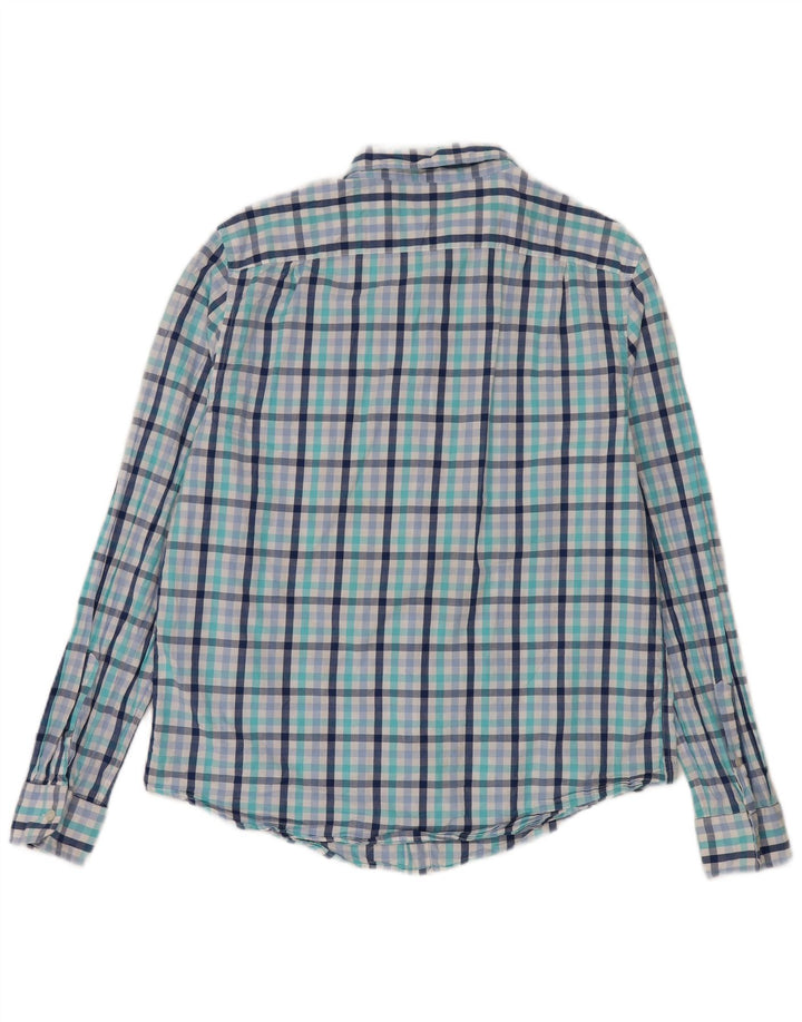 Cămașă pentru bărbați Nautica Classic Fit, bumbac mare cu carouri albastre