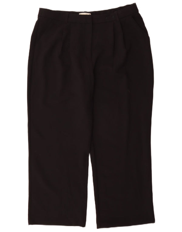 Pantaloni chino pentru femei cu talie înaltă Abercrombie & Fitch UK 18 XL W34 L30 Negru