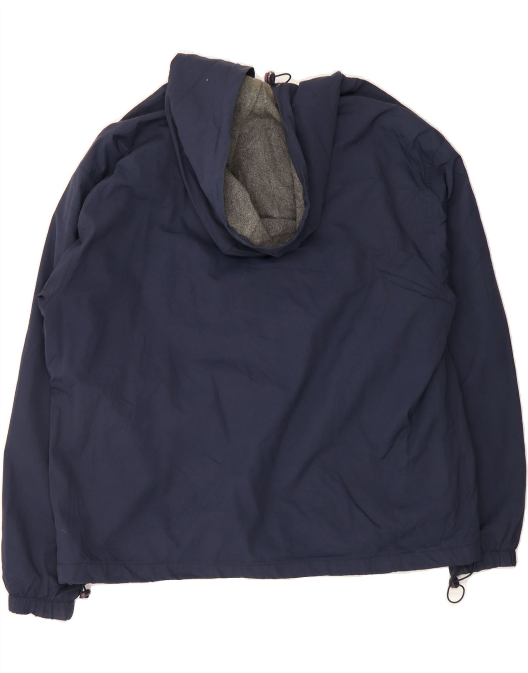 CHAMPION Mens Hooded Bomber Jacket UK 40 Large Navy Blue Nylon Vintage Champion and Second-Hand Champion from Messina Hembry 