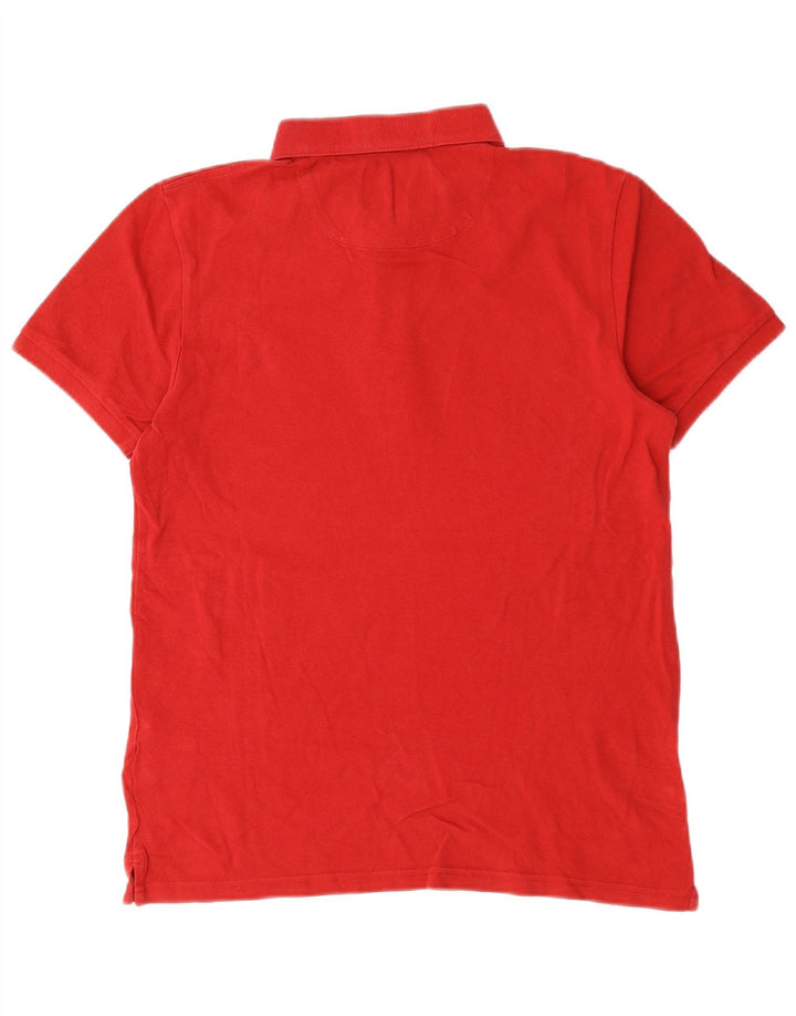 Tricou polo Lyle & Scott pentru bărbați, bumbac roșu mediu