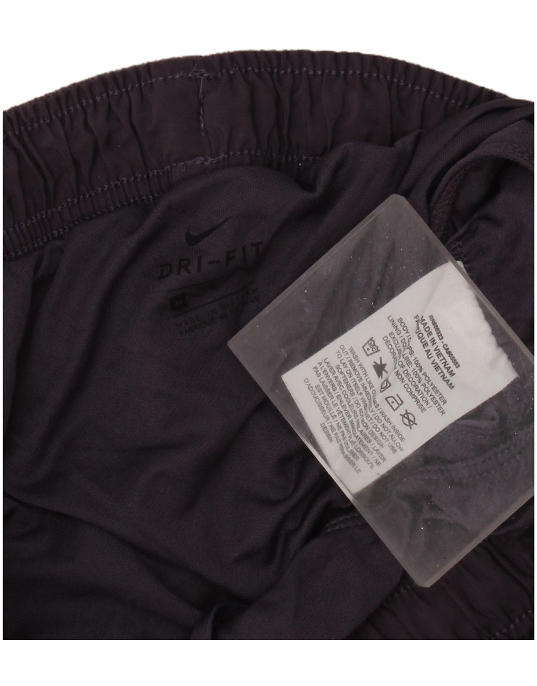 Pantaloni scurti sport NIKE Dri Fit pentru femei UK 14 Medium Purple Flecked Poliester