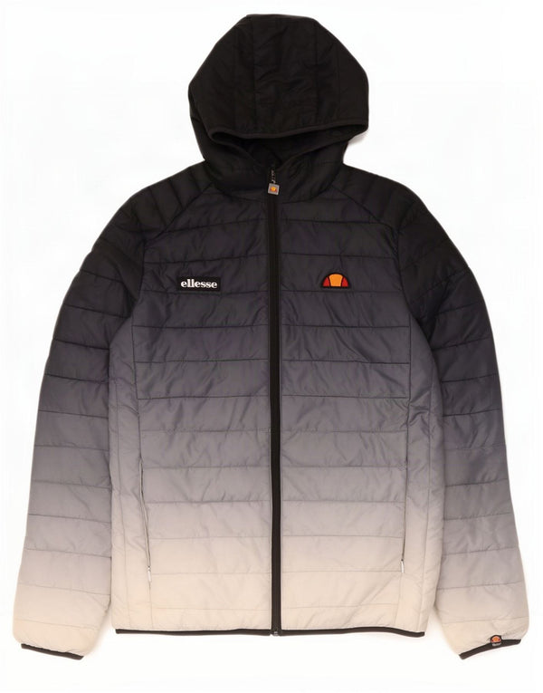Jachetă căptușită cu glugă pentru femei Ellesse UK 14 Medium Bleumarin Colorblock