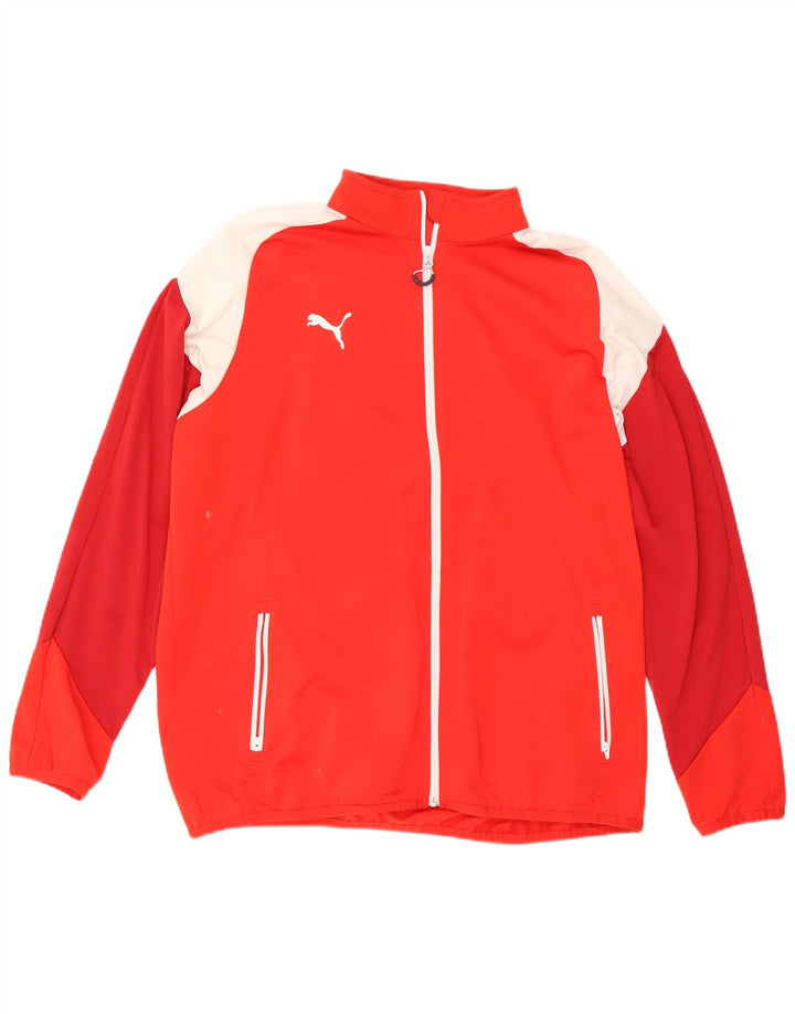 Jachetă de trening pentru bărbați Puma, 2XL, poliester color bloc, roșu