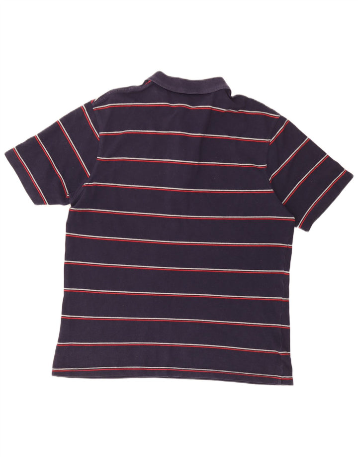 Tricou polo Fila pentru bărbați, mare, albastru, bumbac cu dungi