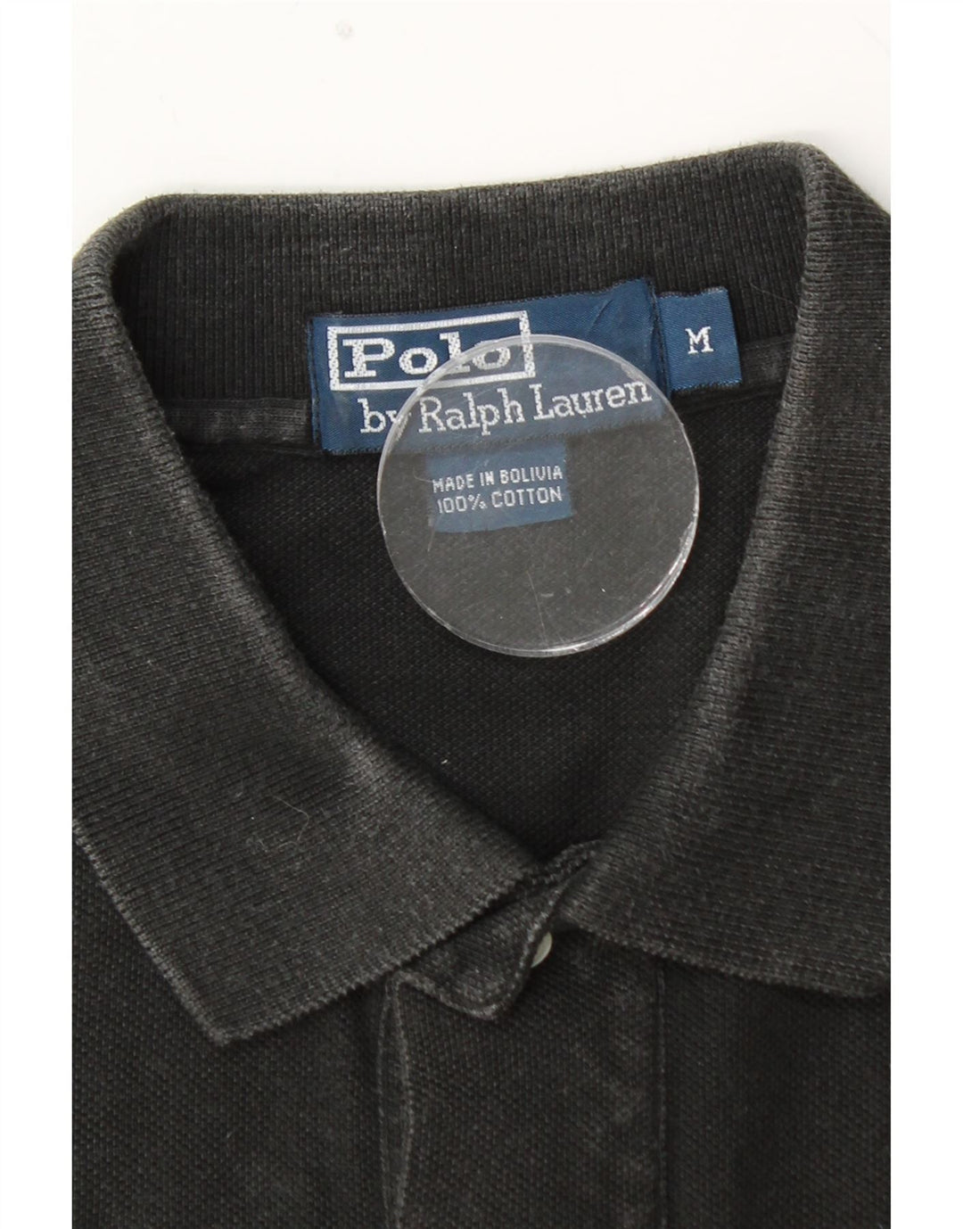POLO RALPH LAUREN Tricou polo pentru bărbați, bumbac cu dungi negre medii