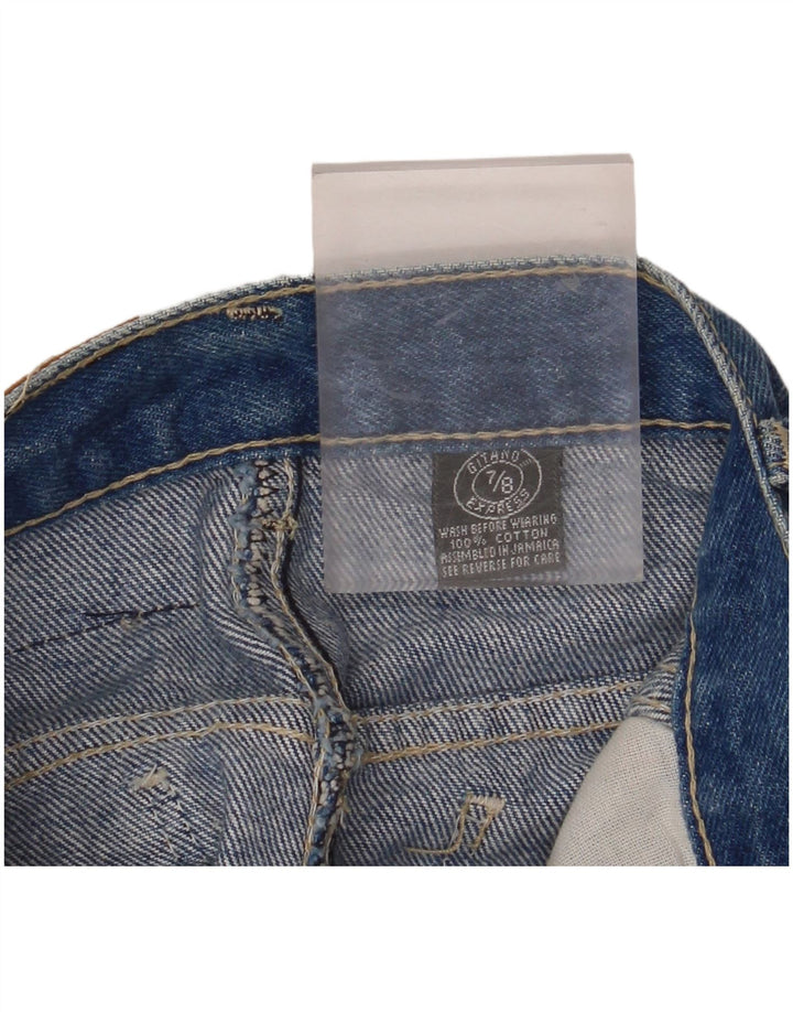 Fusta de blugi pentru femei GITANO cu talie inalta W26 bumbac albastru mic