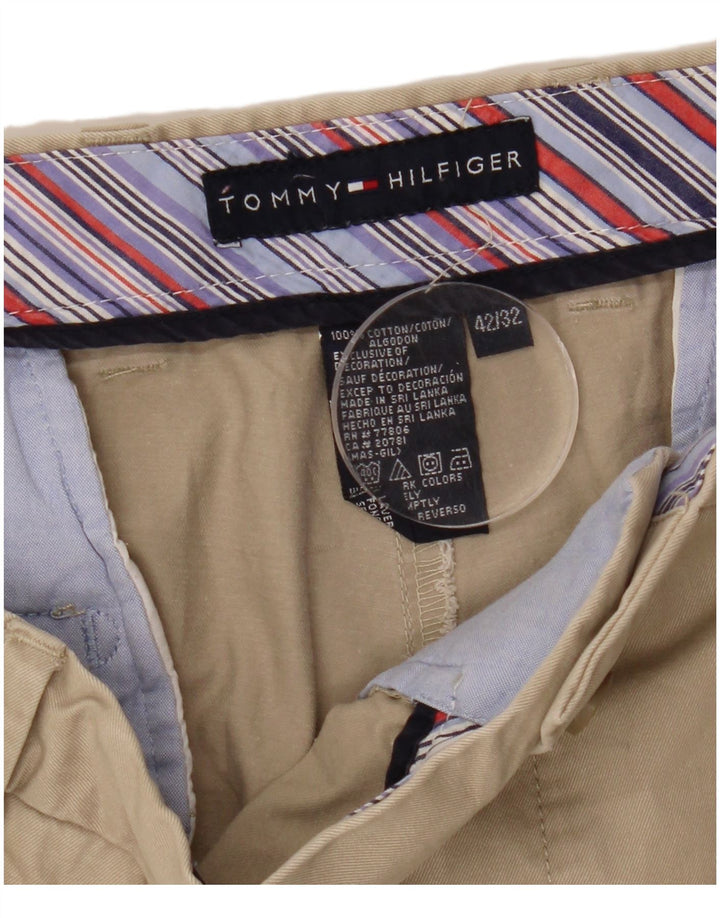 Pantaloni chino pentru bărbați TOMMY HILFIGER L42 L32 bumbac bej