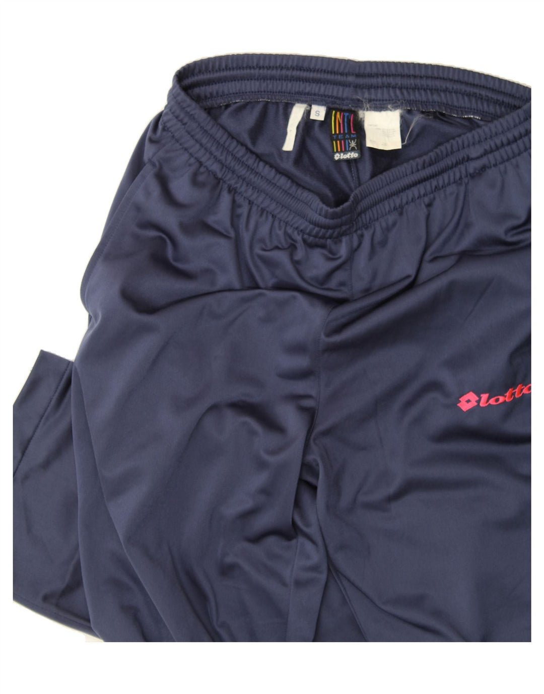 LOTTO Mens Graphic Full Tracksuit Small  Navy Blue Colourblock Polyester Vintage Lotto and Second-Hand Lotto from Messina Hembry 