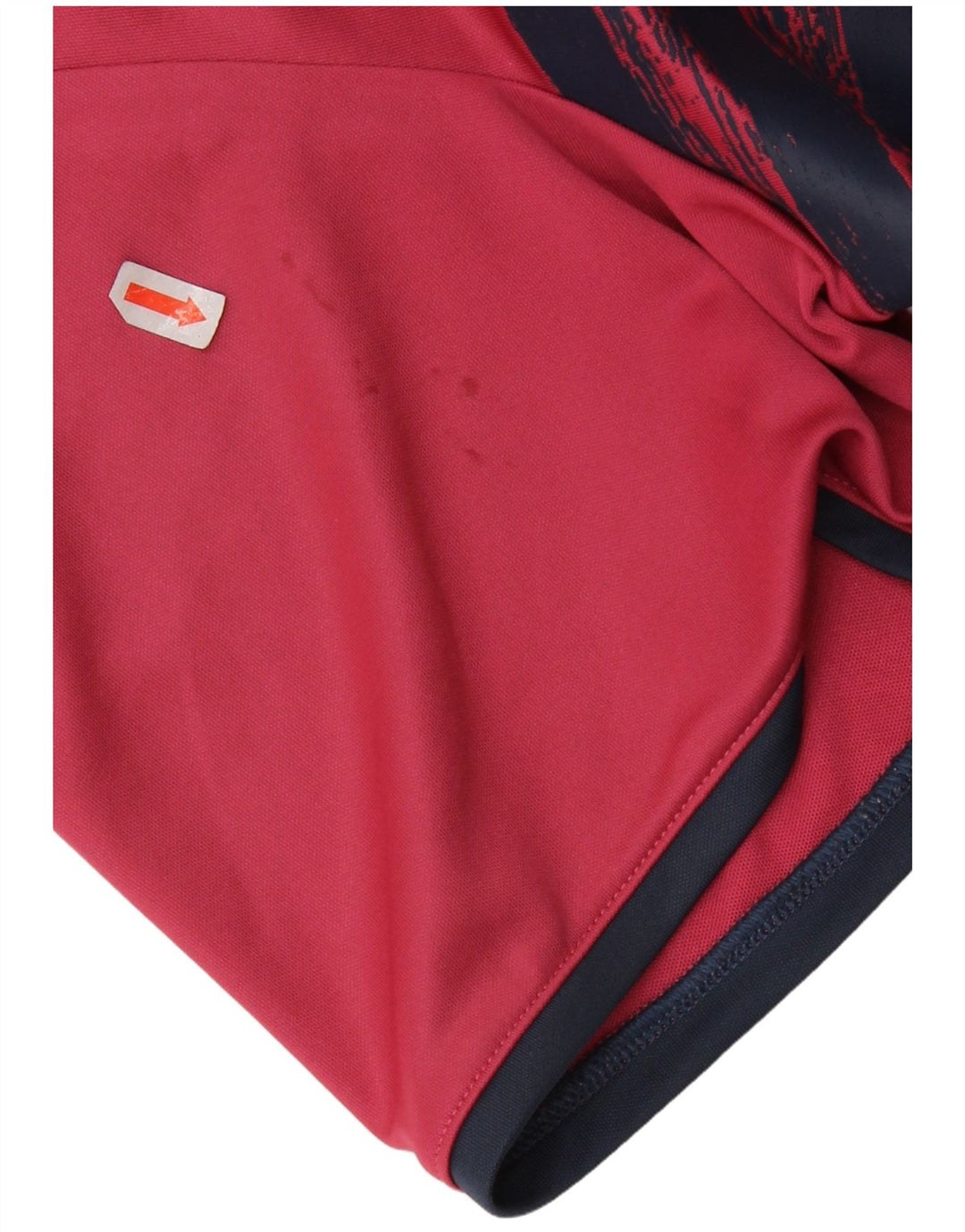 Tricou polo Adidas Primegreen pentru bărbați din poliester cu dungi roșii mari