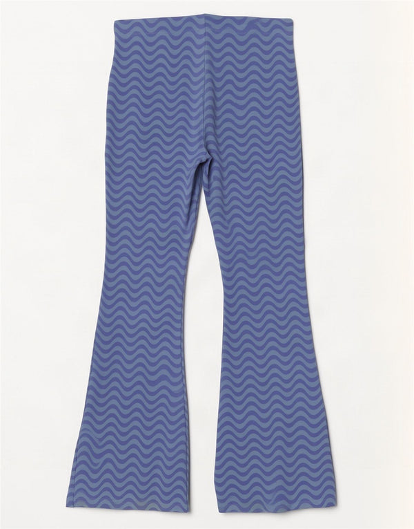 Leggings flare pentru fete Marks & Spencer 13-14 ani, bumbac chevron albastru