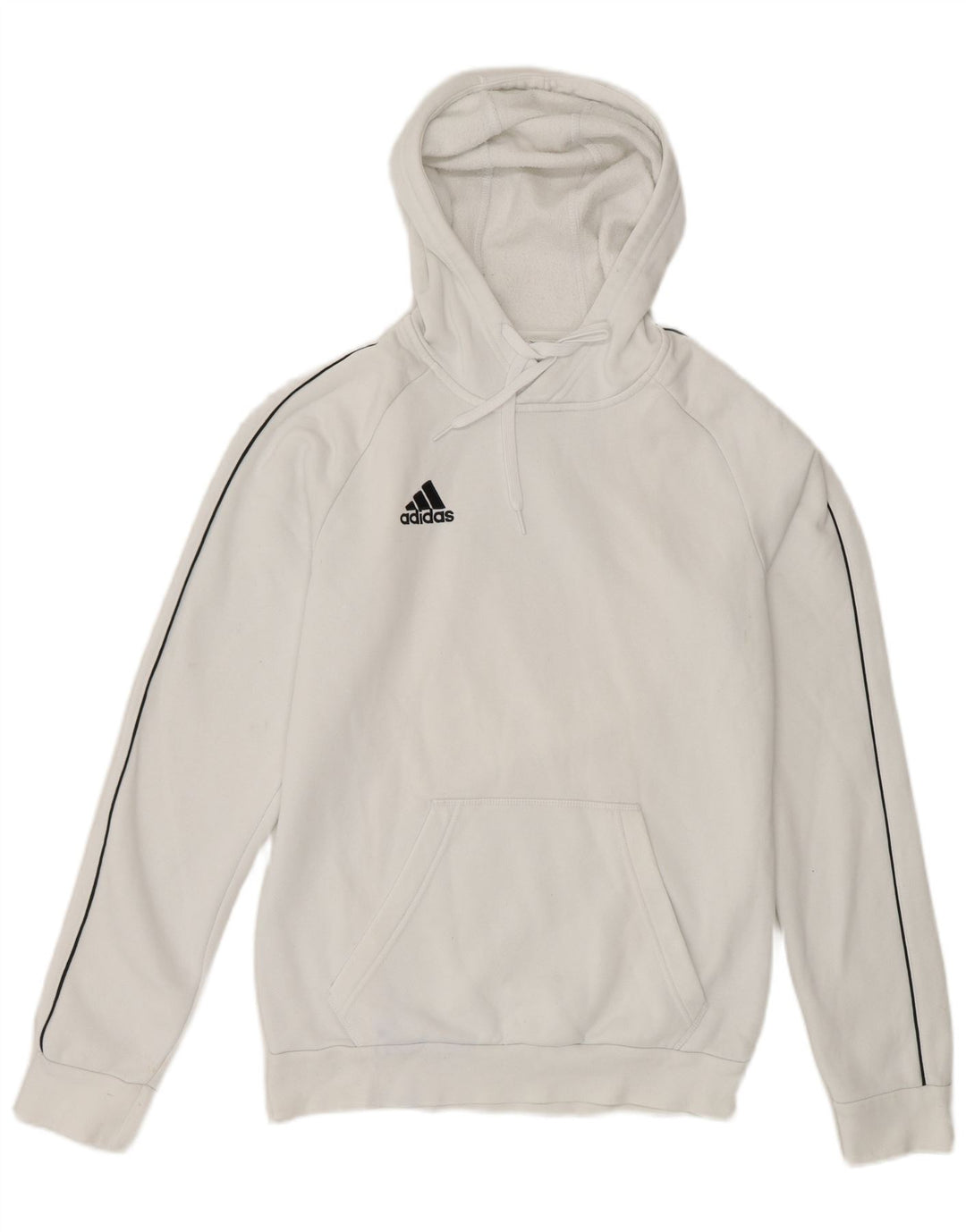 Pulover Adidas pentru bărbați, bumbac mic, alb
