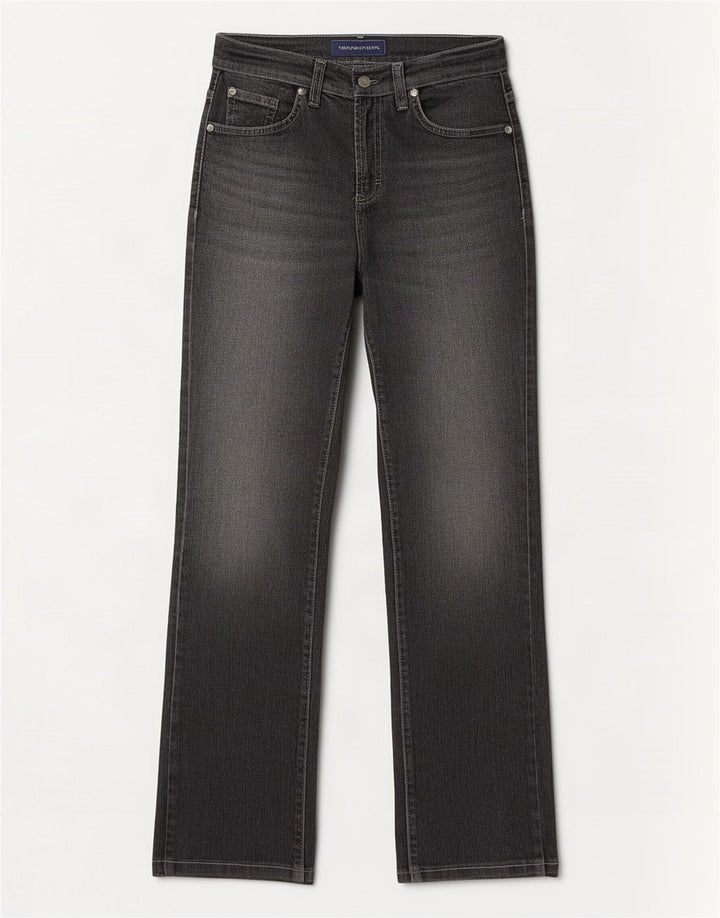 Blugi drepti pentru femei Trussardi W28 L30 bumbac gri