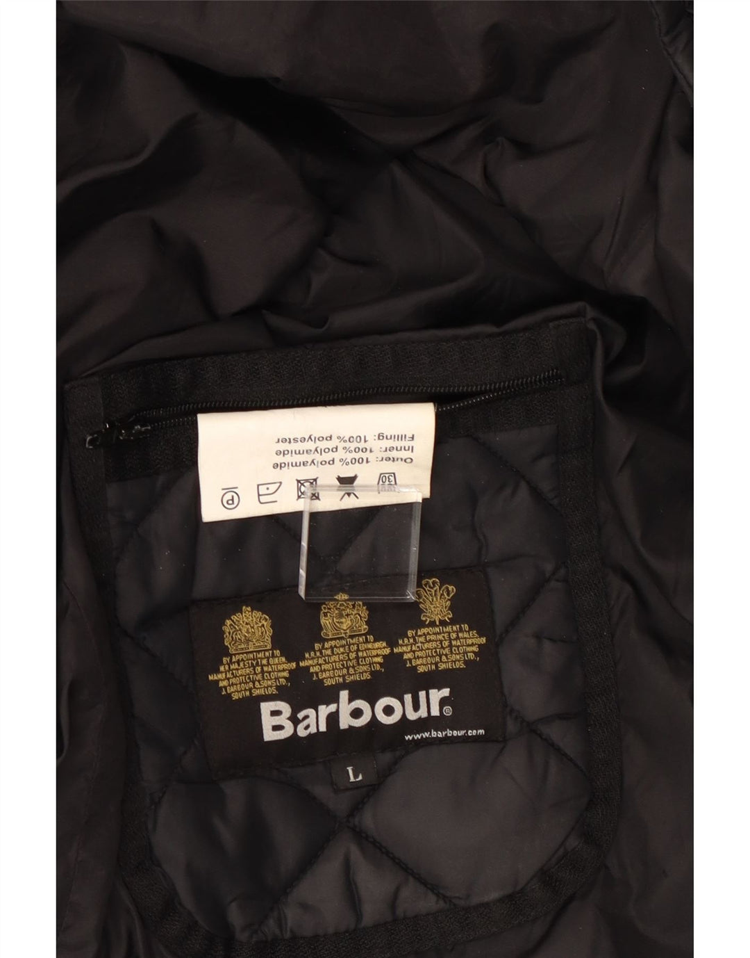 Jachetă matlasată pentru bărbați Barbour UK 40 Poliamidă neagră mare