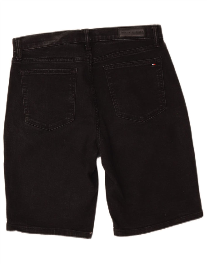 Pantaloni scurți Tommy Hilfiger pentru femei, Bermuda Slim, din denim, W29, bumbac mediu negru