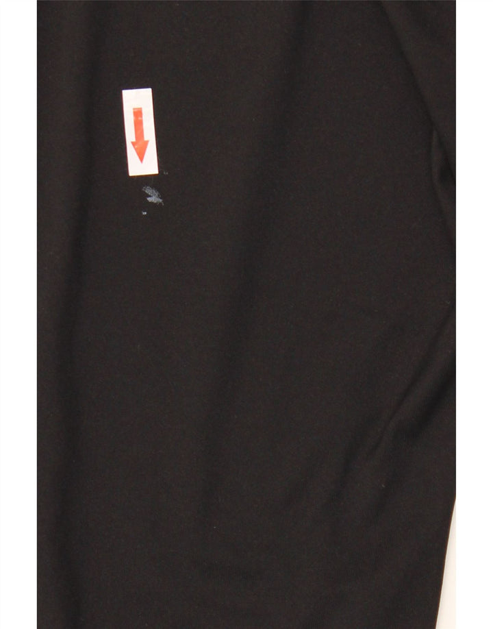 Leggings Capri pentru femei Asics UK 12 Poliester mediu negru