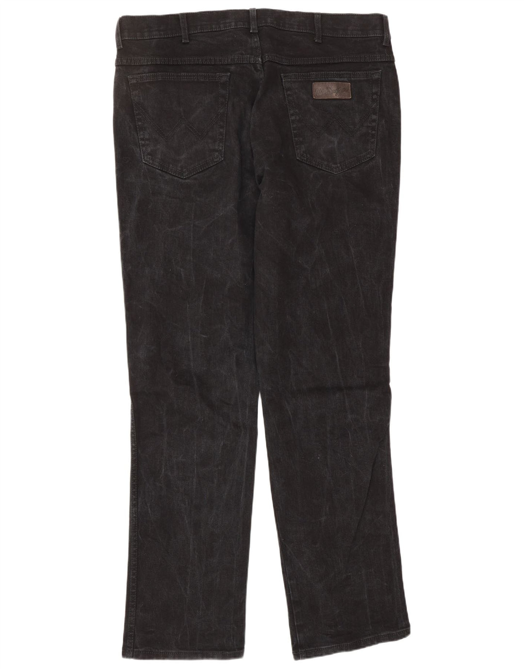 WRANGLER Blugi drepte pentru bărbați Texas Stretch W38 L34 bumbac negru