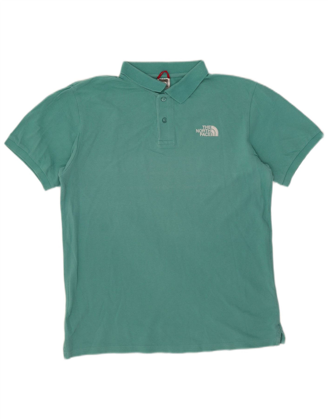 Tricou polo pentru bărbați The North Face, bumbac turcoaz mediu