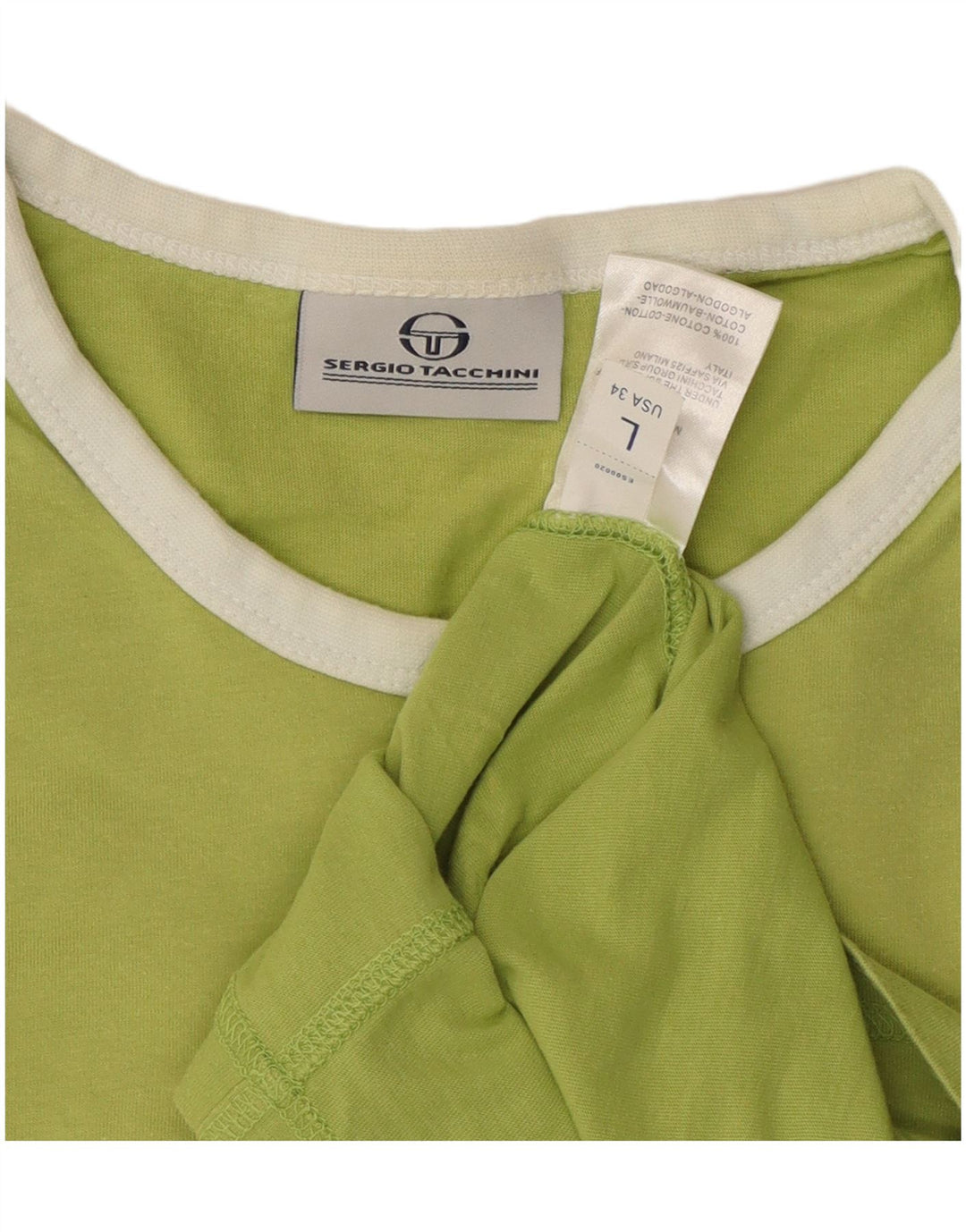SERGIO TACCHINI Tricou grafic pentru bărbați Top mare din bumbac verde