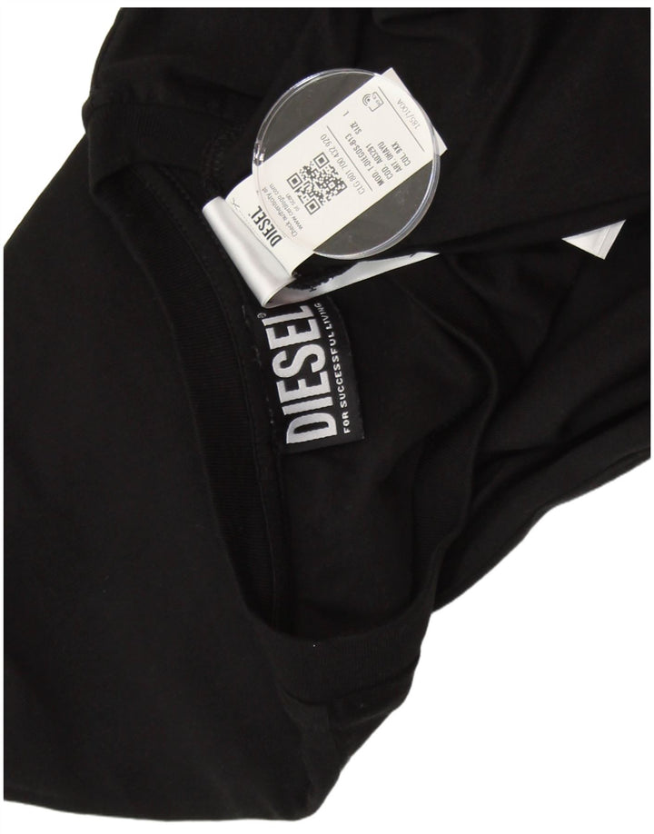 Tricou grafic pentru bărbați DIESEL Top mare din bumbac negru