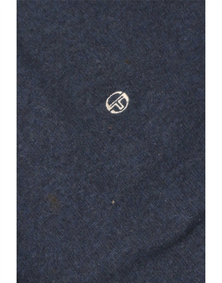 Sergio Tacchini Pulover pentru bărbați cu gât rulat, mare, lână bleumarin