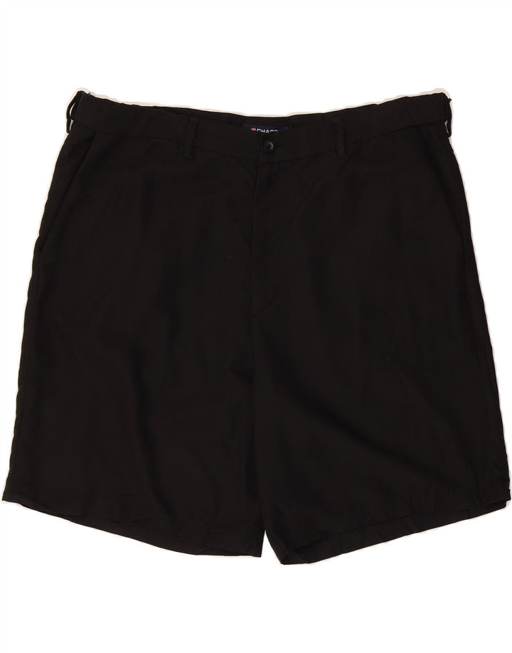 CHAPS Mens Chino Shorts W42 2XL Black Polyester Vintage Chaps and Second-Hand Chaps from Messina Hembry 