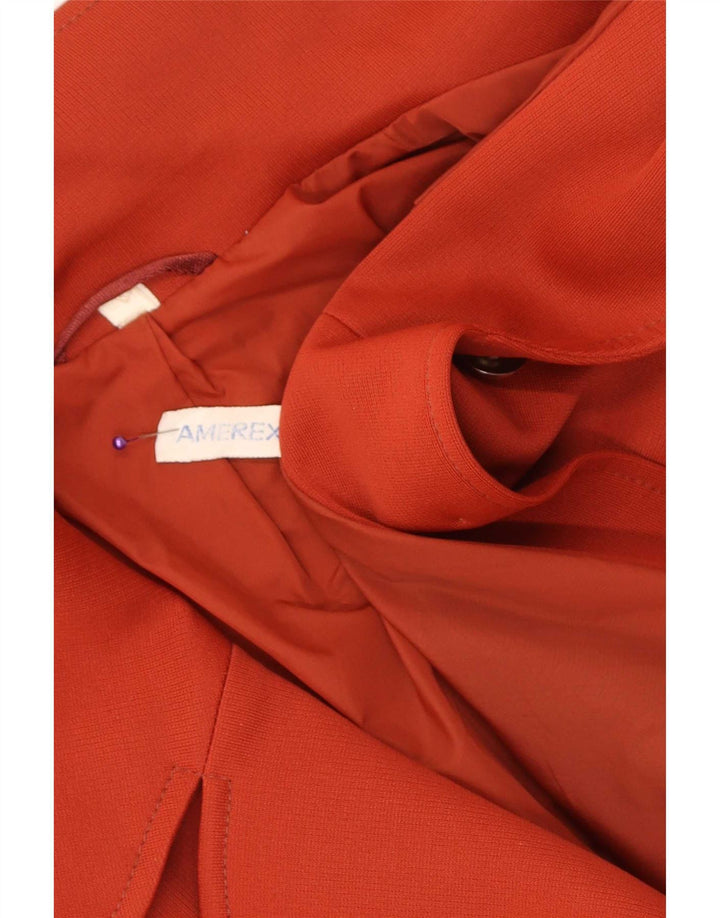 Pardesiu vintage pentru femei UK 12 Medium Red