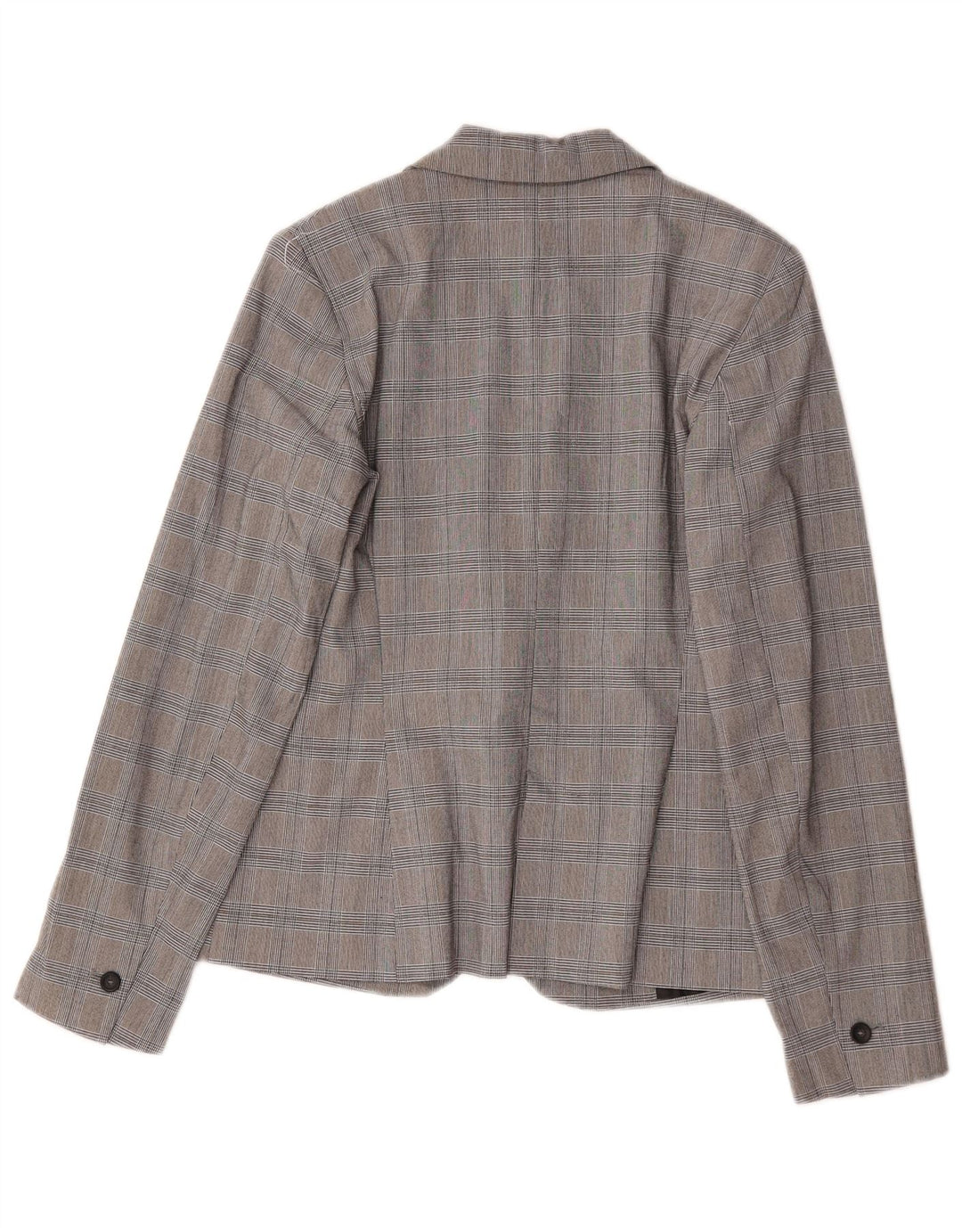Blazer pentru femei Zara cu 1 nasture EU 36 XS Poliester picior de găină gri