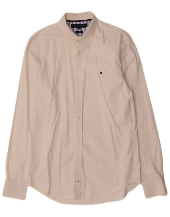 Cămașă pentru bărbați TOMMY HILFIGER, mare, alb, bumbac