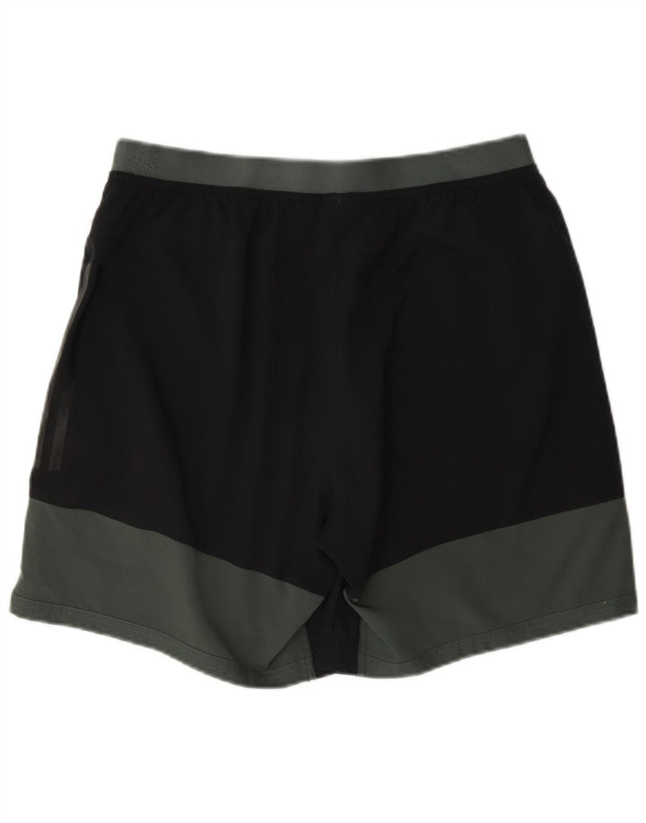 Pantaloni scurți sport pentru bărbați Adidas Climacool, mari, negru, poliester color bloc